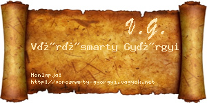 Vörösmarty Györgyi névjegykártya
