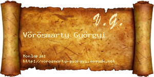 Vörösmarty Györgyi névjegykártya