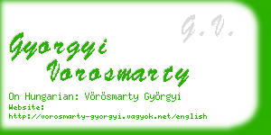 gyorgyi vorosmarty business card